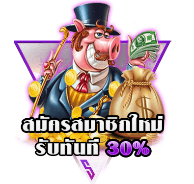 สมัครสมาชิกใหม่ รับทันที 30%